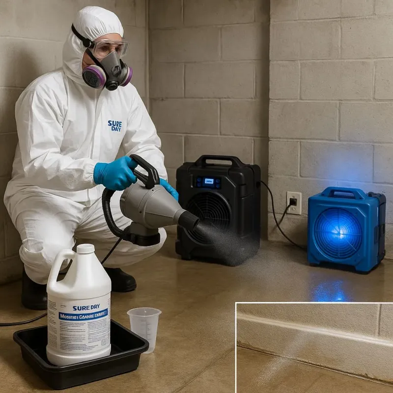 Sanitization and Odor Removal process in Woodbury Center, CT